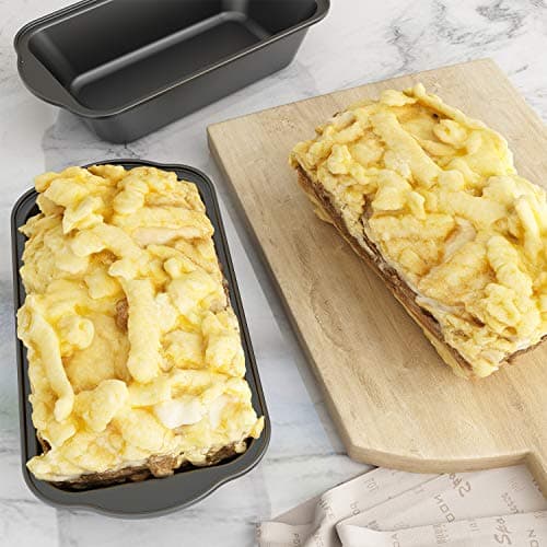 Tiawudi 3 Pack Nonstick Carbon Steel Baking Bread Pan, Large Loaf Pan, 9 1/2" x 5" 5