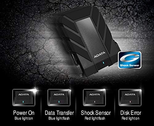ADATA HD710 Pro - 4 TB External Hard Drive - Shockproof, Waterproof & Dustproof - Durable Storage - For Gamers, Students & Professionals - Mac, PC & Linux Compatible - Black - AHD710P-1TU31-CBK 7