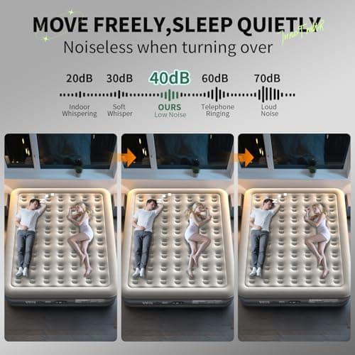 InnoTruth Cal King Air Mattress with Built in Pump, Keep Feet from Dangling, Extra Length Inflatable Blow up Mattress, Luxury Comfort for People(190CM Height), Ideal for Guest & Home, 700lbs 8