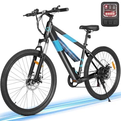 MULTIJOY EB262 Electric Bike for Adults,High-Power 350W (Peak 450W) Motor, 36V Built-in Invisible Removable Battery,Front Fork Suspension, 26" Electric Mountain Bike with UL Certified 7-Speed