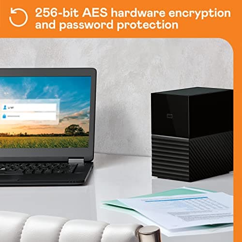 WD 16TB My Book Duo Desktop RAID External Hard Drive HDD, USB 3.1, With Password Protection and Auto Backup Software - WDBFBE0160JBK-NESN 6