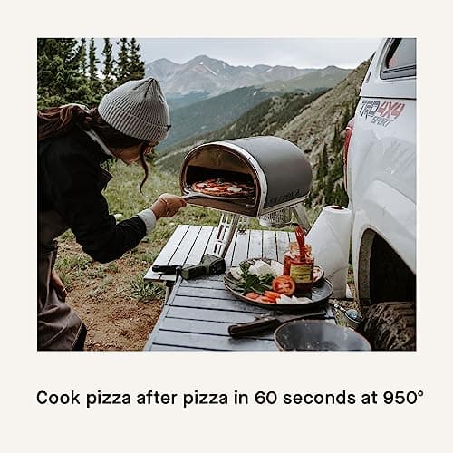 Gozney Roccbox Outdoor Pizza Oven, Grey, Portable, Gas & Wood Fired, Restaurant-Grade 5