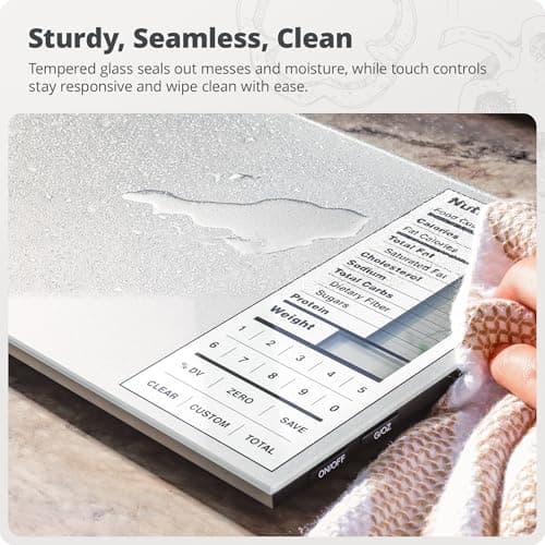 Greater Goods Food Scale with Nutrition Calculator, Non Connected Calorie Scale for Meal Prep, Weight Loss, 2000 Pre-Loaded Food Codes, Compact Kitchen Scale, Battery Operated, 11lb Capacity, Silver 5
