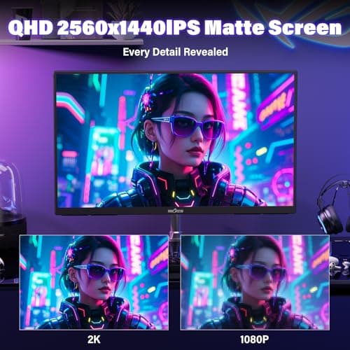 InnoView 23.8 Inch 2K 100Hz Large Portable Monitor ∆E<2 100% sRGB Fast IPS Portable Gaming Monitor QHD w/180° Adjustable Stand USB-C HDMI Laptop Monitor for PS5/4 Desktop MacBook Switch Xbox 2560X1440 2