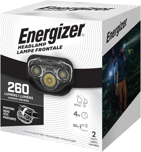 Energizer LED Headlamp PRO (2-Pack), IPX4 Water Resistant Headlamps, High-Performance Head Light for Outdoors, Camping, Running, Storm, Survival LED Light for Emergencies (Batteries Included) 8