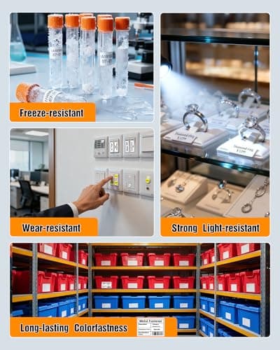 DETONGER DT5150P Industrial Colorfast Label Maker, Thermal Transfer Label Printer with 1.65" W Print Head, Heavy-Duty for Outdoor Direct Sunlight Job Sites, Mobile APP & PC Editor Compatible 7