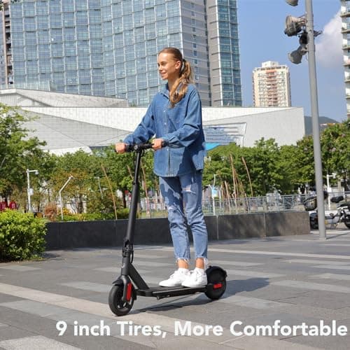 Caroma Electric Scooter Adults, E Scooter for Adult, Fast Electric Scooter 20 mph & 300 lbs, 350W Motor, 20 Miles Range & 20 Mph, 9" Solid Tires, Folding Motorized Scooter for Adults, App Control 7