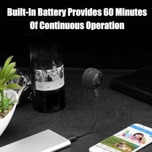 Luniguin Security Camera, Mini 4g Wireless WiFi Cameras 1080p HD, Household Mini Cameras, for Home, Outdoor, Indoor 5