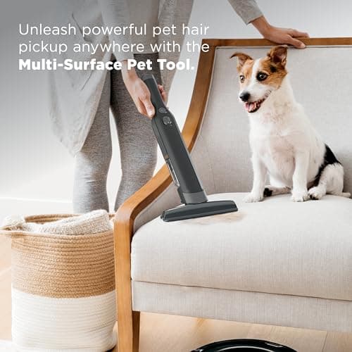 Shark WANDVAC Cordless Hand Vac, Lightweight, Versatile and Portable at 1.4 lbs., Powerful Suction for Pet Hair, Charging Dock, One-Touch Empty for Car & Home, Duster Crevice Tool, Black, WV201BK 6