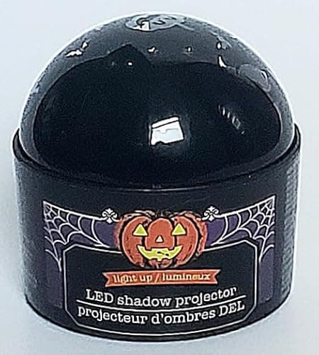 Halloween Changing Spooky Images LED Indoor Projector, 3.5 inches by 3.5 inches