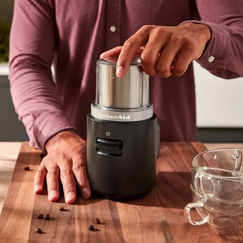 KitchenAid Go™ Cordless Blade Grinder - battery included, KBGR111, Black Matte 5