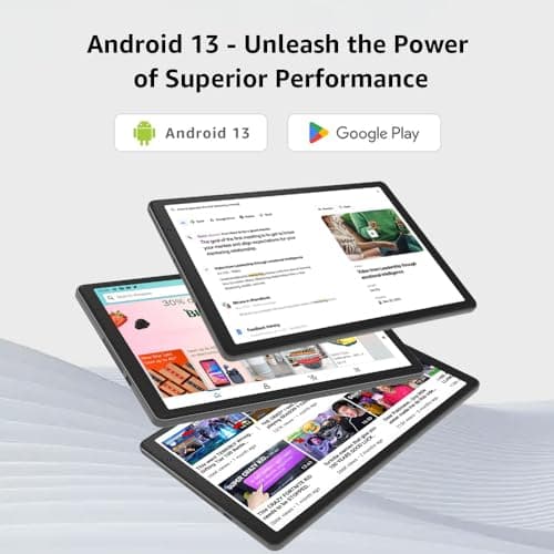 ApoloSign Android 13 Tablet, 10.1-inch Tablet with Octa-core Processor, 8(4+4) GB RAM, up to 128GB Expand, Long Lasting Battery, and WiFi6, Bluetooth, G-Sensor, Dual Camera, GMS Certified, EP103A 6