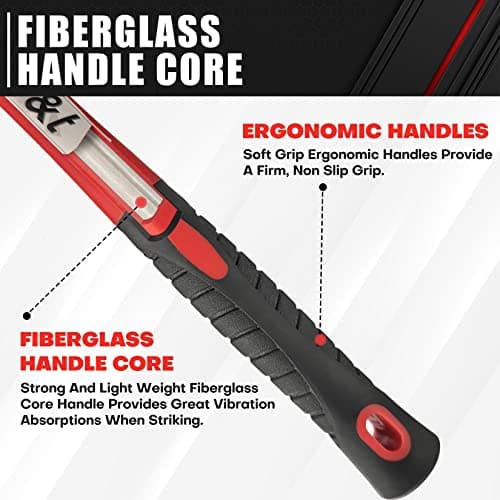 C&T 5-Piece Ball Peen Hammer Set, 8, 12, 16, 24, 32oz 6