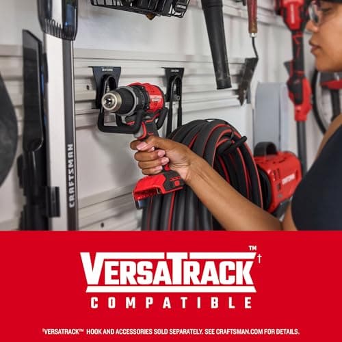 CRAFTSMAN V20 BRUSHLESS RP Compact Drill/Driver, Variable Speeed Trigger, Built In LED, Includes Battery and Charger (CMCD714D1) 8