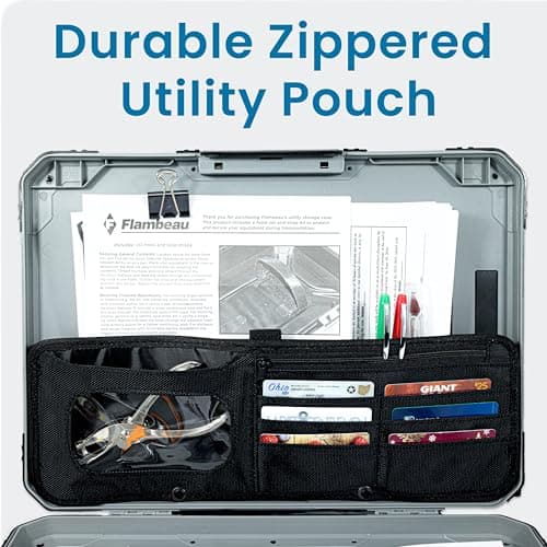 Flambeau Heavy-Duty Contractor Clipboard Document Holder, Portable Storage Organizer for Papers, Receipts & Forms | Office, School & Jobsite Use, Grey 5