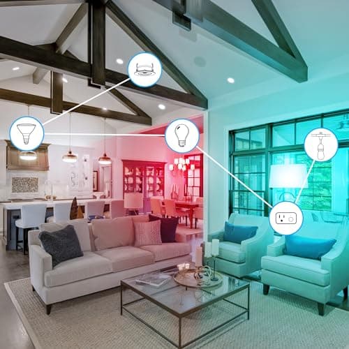 Feit Electric OM60/RGBW/CA/AG/3 60 Watt Equivalent WiFi Color Changing and Tunable White, Dimmable, No Hub Required, Alexa or Google Assistant A19 LED Smart Light Bulb, 3-Pack, Rgbw Multicolor, 60W 8