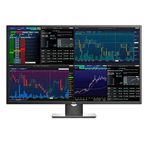 Dell 43" P4317Q Ultra HD 4k Multi Client Monitor, Black/Silver