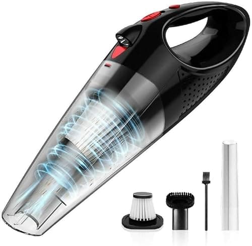 Deedlite Ultra-Powerful Cordless Handheld Vacuum/with LED Light and Fast-Charging Function/Portable Vacuum for Wet & Dry/Lightweight and Quiet