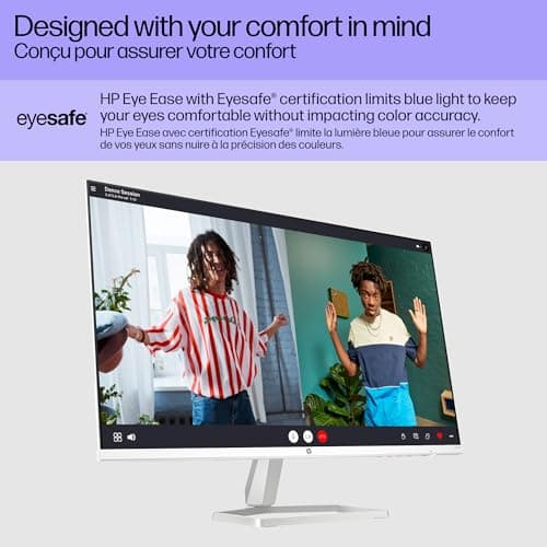 HP Series 5 27 inch FHD Monitor, Full HD Display (1920 x 1080), IPS Panel, 99% sRGB, 1500:1 Contrast Ratio, 300 nits, Eye Ease with Eyesafe Certification, 527sa (2024) 6