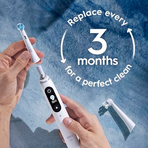 Oral-B iO Series Ultimate Clean Electric Toothbrush Replacement Brush Heads for an Oral-B Electric Toothbrush, 2 Count, White 6