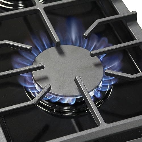 KOSTCH 30 inch Professional Freestanding Pro-Style Natural Gas Range or Liquid Propane Gas Range with 5 Burners, 4.55 cu.ft. Oven Capacity, in Stainless Steel - KOS-30RG03M (Red) 6