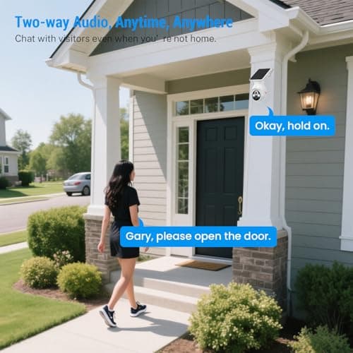 Orbitell 1080p WiFi Outdoor Security Camera with Solar Panel, Battery Powered, AI Motion Detection, Night Vision, Two Way Audio, IP65, Cloud Storage, Human Detection, 2.4GHz Wi-Fi, Pan Tilt Control 7