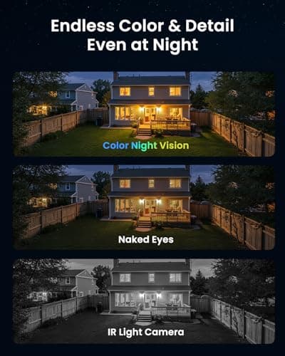 VIZIUUY AOV Security Camera, 24H Continuous Recording Security Cameras Wireless Outdoor, WiFi 6, 2K Solar-Powered Cameras for Home Security with 360° PTZ, Auto Tracking, 32G Local Storage(Included) 9