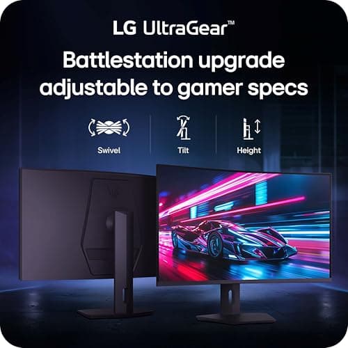 LG 32G600A-B 32-inch Ultragear QHD (2560 x 1440) Curved Gaming Monitor, 180Hz, 1ms, AMD FreeSync, HDMI, DisplayPort, Tilt/Height/Swivel Adjustable Stand, Black 6