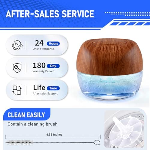 ap airpleasure Water-Based Purifier Air Washer, Air Revitalizer & Freshener, Air Fresher with 7 LED Color Changing Light for Rooms (DarkYellow) 10