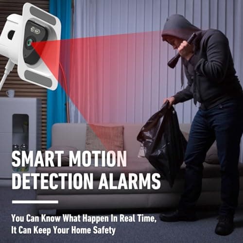 3MP 2K Window Camera,2.4GHz and 5GHz Dual Band WiFi Indoor Camera for Home Security with Starlight Night Vision,24/7 Recording,8ft Long Cable, Multiple Brackets for Easy and Quick Installation 6