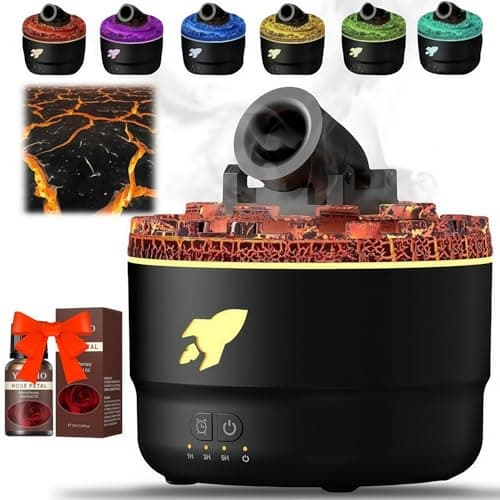 Cannon Humidifier,2025 New Cannon Diffuser,7-Color Led Lamp Aromatherapy Diffuser,Mini Humidifier,Two Modes Are Suitable for Home Office Bedroom. (Black)