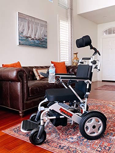 Porto Mobility Ranger Quattro Ultra 600W Motor Exclusive Lightweight Foldable Electric Wheelchair, Weatherproof, Stronger, Longer Range Super Horse Power, Dual Motor, All Terrain 4