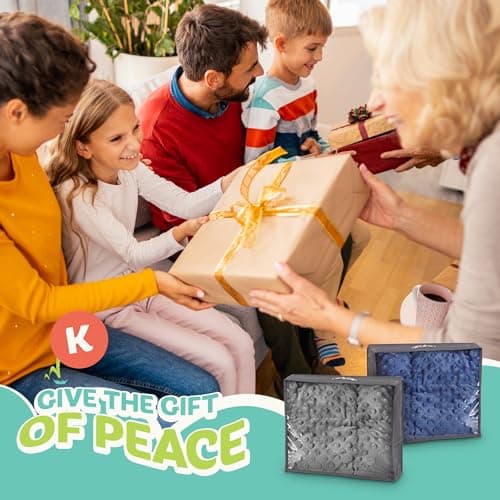 Kidaddle 7lb Weighted Blanket (Grey) 19x22 Inch– Plush Minky Lap Pad with Sensory Support for Autism or ADHD, Giftable Weighted Blanket with Travel Bag for Ages 6–12 7