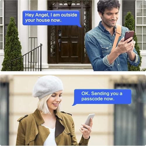 Keyless Entry Door Lock Deadbolt with Handle Set, Smart Front Door Lock Set, Keyless Entry Keypad Deadbolt, Electronic Keypad Deadbolt with Alexa (Black) 6