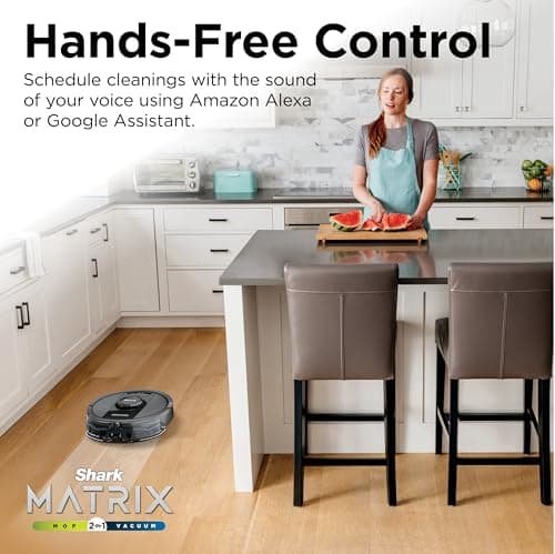 Shark R-RV2400WS Matrix No Spots Missed, Bagless 30-Day Capacity, Precision Home Mapping Self-Empty Robot Vacuum & Mop - Certified Refurbished 10