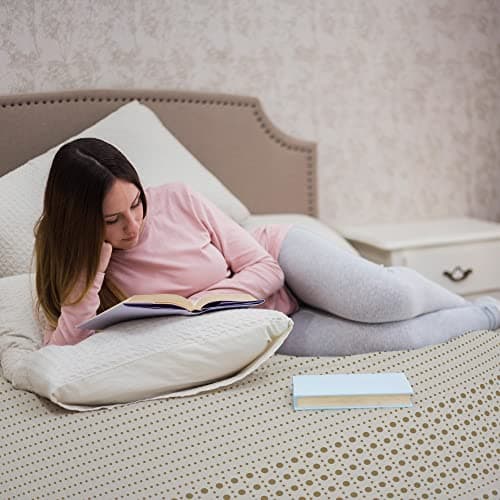 7 Zone Green Natural Organic Latex Mattress Topper Queen Size - 2 inch - Medium Firmness - GOLS Certified Latex Foam Bed Pad for Side Sleepers Zonal Support Durable and Breathable 7