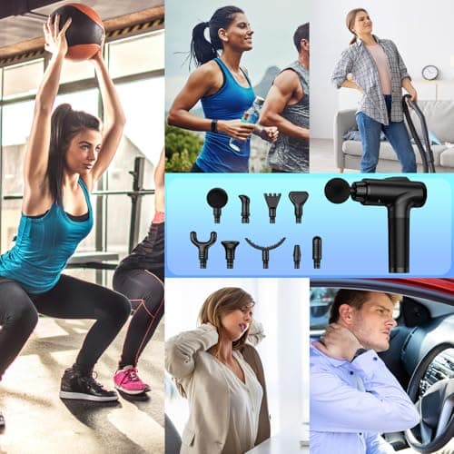 OLsky Massage Gun Deep Tissue, Handheld Electric Muscle Massager, High Intensity Percussion Massage Device for Pain Relief with 9 Attachments,Pallet of Product 7