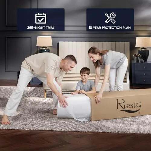 Extra Firm Queen Mattress 12 Inch - Hotel Collection Hybrid Mattress with 5-Zone Support, Luxury Sleep Comfort, Extra Back & Hip Support, Fiberglass-Free, CertiPUR-US Certified, 365-Night Trial 6