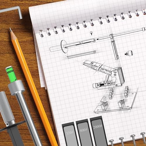 Upgraded XARILK Professional Knife Sharpening System GEN2, Heavy-duty | Aluminum Precision Knife Sharpener Tool & Sharpening Kit W/Diamonds (320# 800# 2000#) 6
