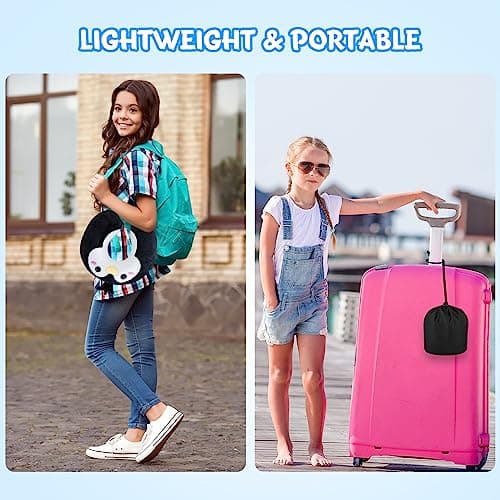 Cirorld Travel Pillow for Kids Adult Cute Neck Pillow for Traveling Memory Foam Airplane Pillow Sleep Mask Animal Flight Pillow Head Rest Neck Support for Cars Long Flights (Penguin, 9-12 Y/O) 7