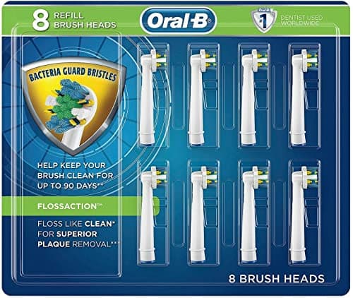 Oral-B - Floss Action Replacement Brush Heads,8 Pieces