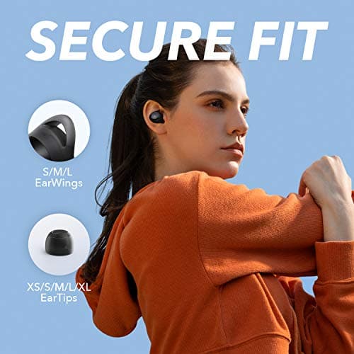 Soundcore by Anker Life A1 True Wireless Earbuds, Powerful Customized Sound, 40H Playtime, Wireless Charging, USB-C Fast Charge, IPX7 Waterproof, Button Control, Bluetooth Earbuds, Commute, Sports 6