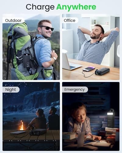 2 Pack Black+Sierra Blue:Portable Charger Power Bank 50000mAh Fast Charging 22.5W USB C Battery Pack Charger Portable with 4 Outputs & 3 Inputs High Capacity External Battery Bank for iphone, Samsung 7