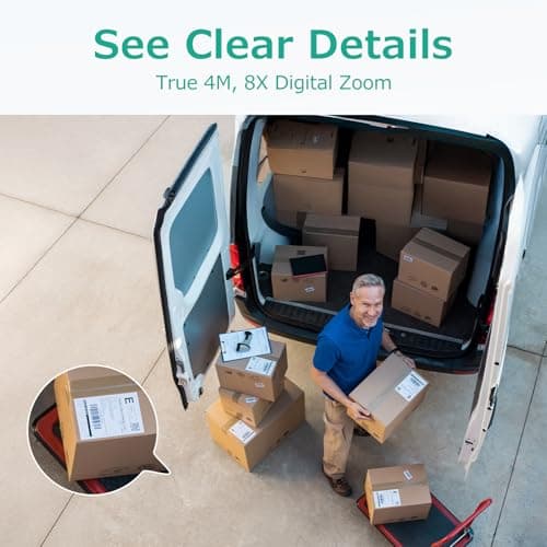 4MP QHD Home Security Camera, 5G/2.4G Wi-Fi Outdoor Cam with Motion-Activated Siren, Indoor/Outdoor Use, Cloud & 512GB SD Card Storage, Compatible with Alexa for Baby, Elderly Pet & Garage Monitoring 6