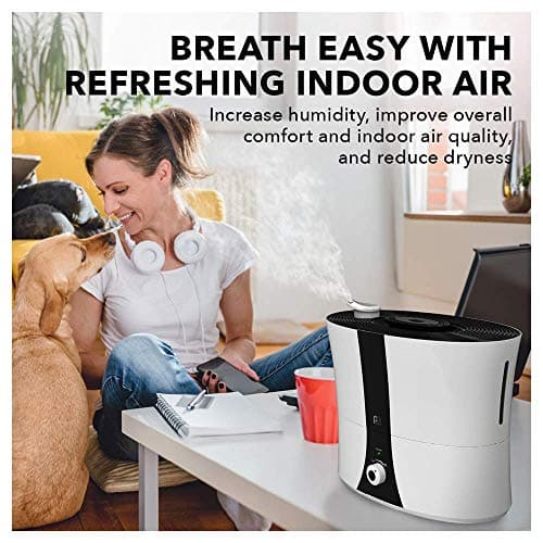 Perfect Aire 1.4 Gallon Ultrasonic Cool Mist Humidifier - Essential Oil Pod for Aromatherapy, Whisper-Quiet Operation, Auto Shut-Off, Easy Top Fill Design and a Permanent Active Carbon Filter 5