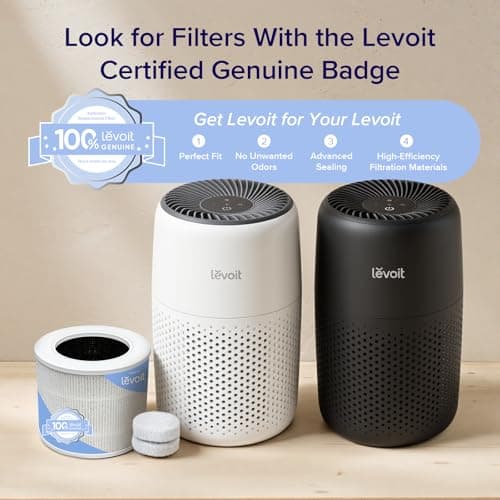 LEVOIT Air Purifiers for Bedroom Home, AHAM VERIFIDE, 3-in-1 Filter with Fragrance Sponge for Better Sleep, Filters Smoke, Allergies, Pet Dander, Odor, Dust, Office, Portable, Core Mini-P, Black 5