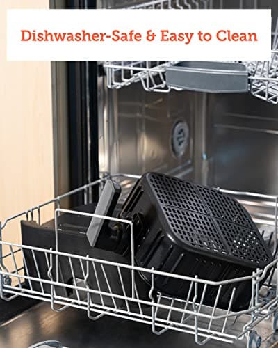 COSORI Pro Gen 2 Air Fryer 5.8QT, Upgraded Version with Stable Performance & Sleek New Look, 13 One Touch Functions, 100 Paper & 1100 Online Recipes, Dishwasher-Safe Detachable Square Basket, Black 5