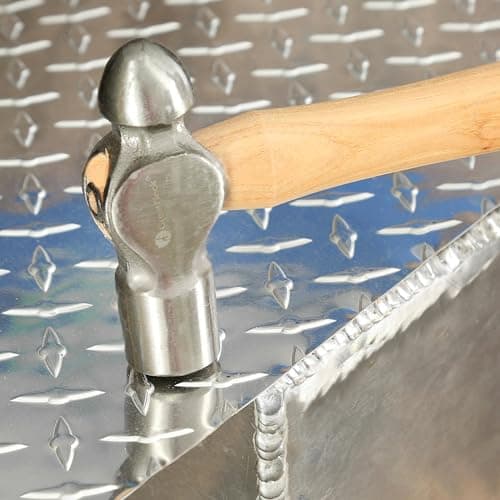 GreatNeck BP8 Ball Peen Hammer, 8 Oz Drop-Forged Steel Metalworking Tool With Precision-Balanced Authentic Hickory Wood Ball Peen Hammer Handle, For Riveting, Shaping, Bending Metal 7