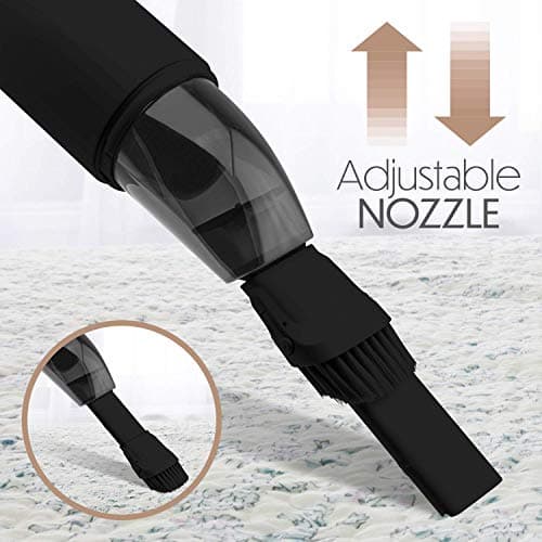 STARUMENT Portable Hand Vacuum Cleaner Handheld Cordless Cleaner for Dust Pet Hair Dirt Home Car Interior Lightweight, Easy to Use, Compact Design Battery Rechargeable with USB-C Cable - Black 5