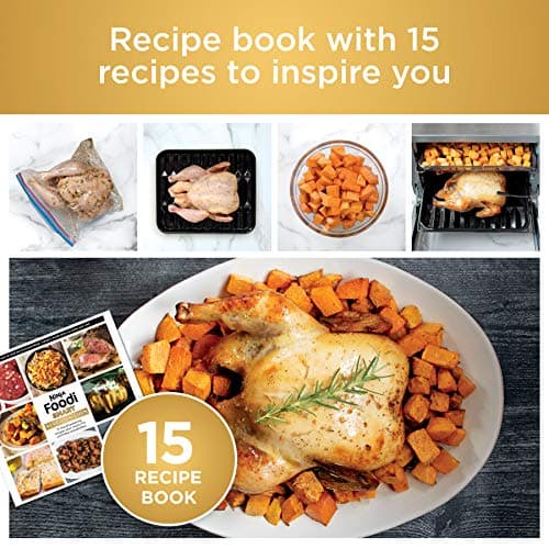 Ninja DT251 Foodi 10-in-1 Smart XL Air Fry Oven, Bake, Broil, Toast, Roast, Digital Toaster, Thermometer, True Surround Convection up to 450°F, includes 6 trays & Recipe Guide, Silver 11